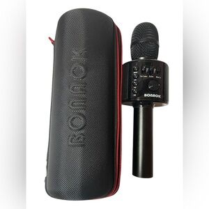 🎤 BONAOK Wireless Bluetooth Karaoke Microphone – Black | With Case & Accessories
